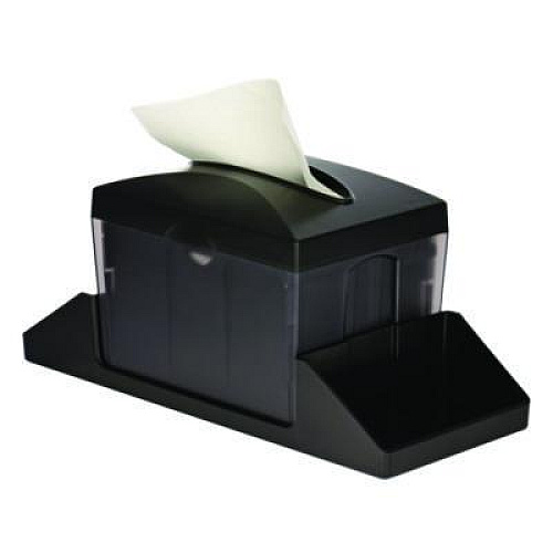 Alpine Industries Interfold Table Top Dispenser Napkin Holder with Caddy, 6 x 14.17 x 6.5, Black (ALP4332C)