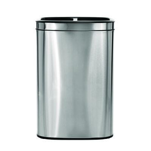 Alpine Industries 10.5 Gallon Stainless Steel Open Top Dual Compartment Trash Can (ALP470R40L)