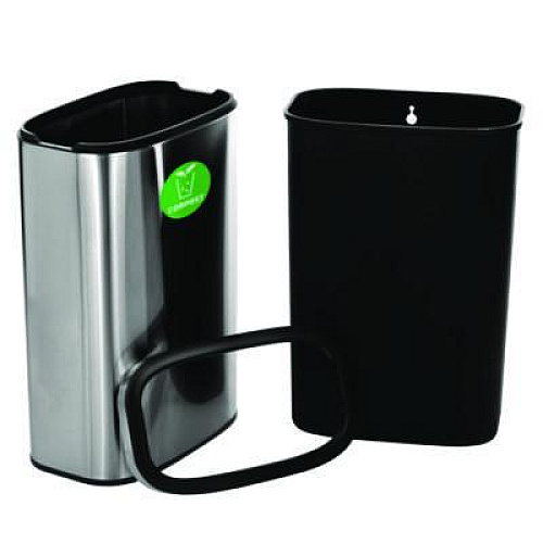 Alpine Industries 10.5 Gallon Compost Can, Brushed Stainless Steel (ALP47040LCO)