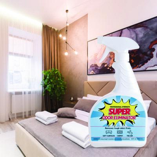 Fresh Products Super Odor Eliminator, 32 oz Spray Bottle, 6/Carton (632SOE)