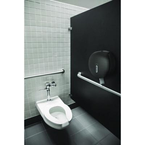 Alpine Industries Plastic Single Roll Jumbo Toilet Paper Dispenser, 5.3 x 11.5 x 11.7, Gray (ALP450GRY)