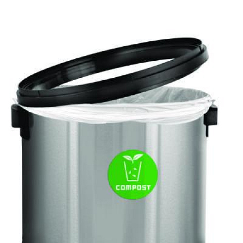 Alpine Industries 17 Gallon Stainless Steel Indoor Compost Receptacle with Swivel Lid (ALP47065L1CO)