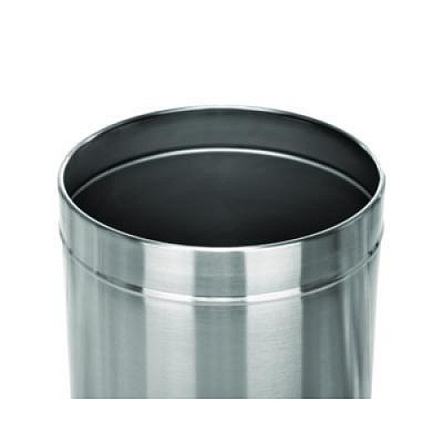 Alpine Industries 27 Gallon Stainless Steel Commercial Indoor Trash Can, Brushed Stainless Steel (ALP47527)