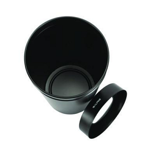 Alpine Industries 27 Gallon Stainless Steel Commercial Indoor Trash Can, Black (ALP47527BLK)