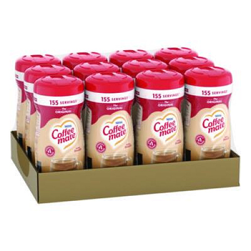 Coffee mate Non-Dairy Powdered Creamer, Original, 11 oz Canister, 12/Carton (55882CT)