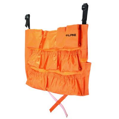 Alpine Industries 12-Pocket Trash Can Caddy Bag, 12 Compartments, Orange (ALP47771)