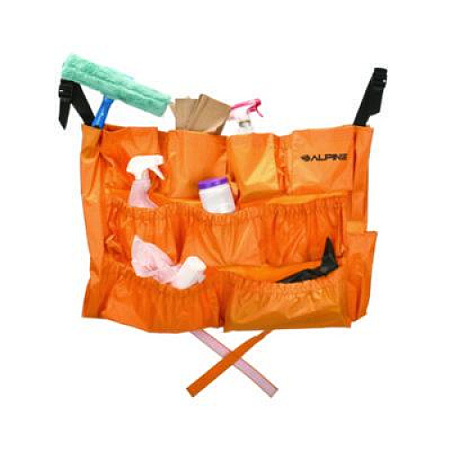 Alpine Industries 12-Pocket Trash Can Caddy Bag, 12 Compartments, Orange (ALP47771)