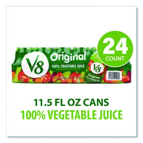 V-8 Vegetable Juice, 11.5 oz Can, 24/Carton (90000092)