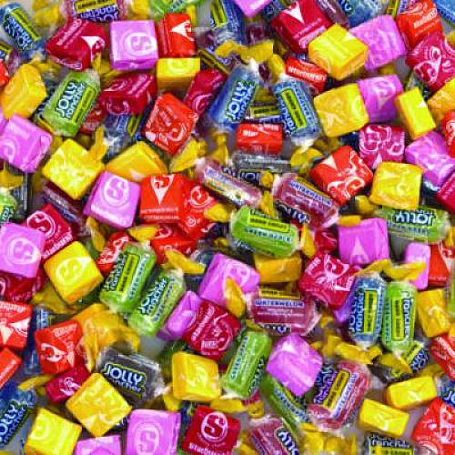 National Brand Chewy and Hard Candy Party Asst, Jolly Rancher/Starburst, 8.5 lbs Total, 2 Bag Bundle (600B0003)