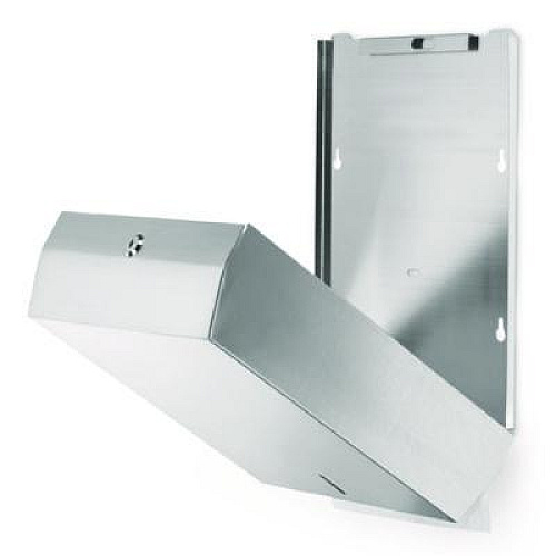 Alpine Industries Vertical C-Fold/Multi-Fold Paper Towel Dispenser, 14.5 x 4 x 11.2, Brushed Stainless Steel (ALP480)