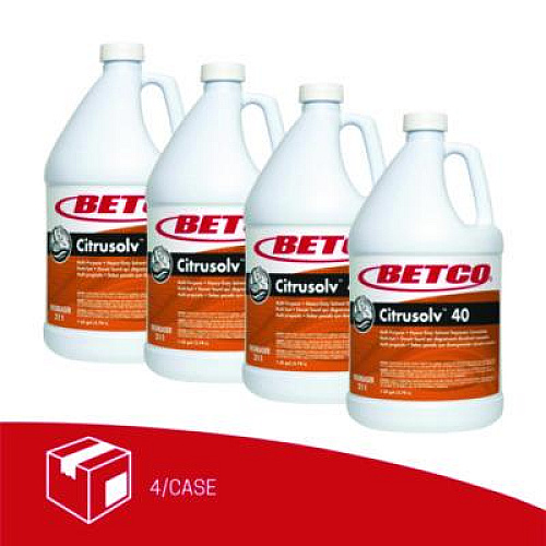 Betco Citrusolv 40 HD Degreaser, Citrus Scent, 1 gal Bottle, 4/Carton (2110400)