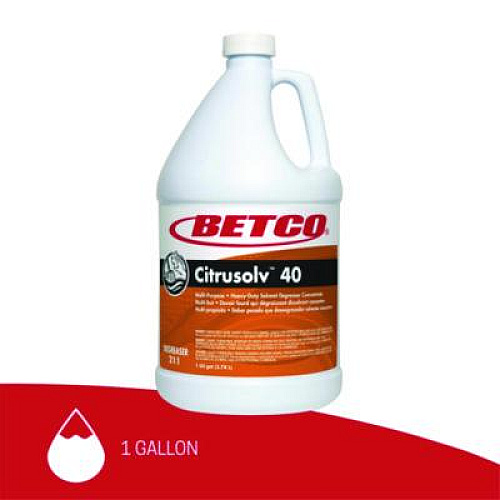 Betco Citrusolv 40 HD Degreaser, Citrus Scent, 1 gal Bottle, 4/Carton (2110400)