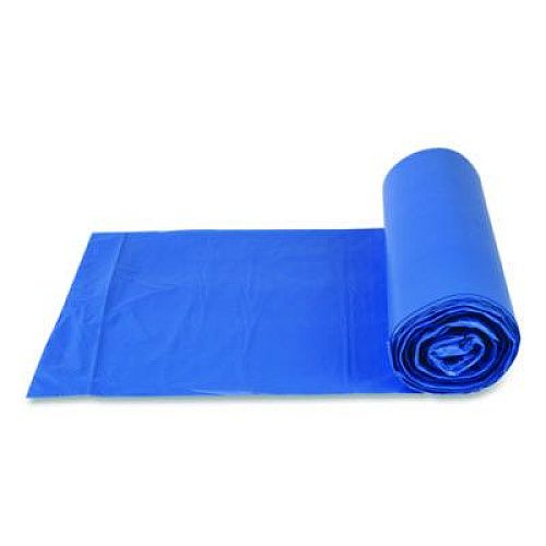 Inteplast Group High-Density Commercial Can Liners, 60 gal, 18 mic, 40" x 48", Blue, 200/Carton (BRS404818BL)