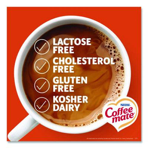Coffee mate Non-Dairy Powdered Creamer, Hazelnut, 15 oz Canister, 12/Carton (12345CT)