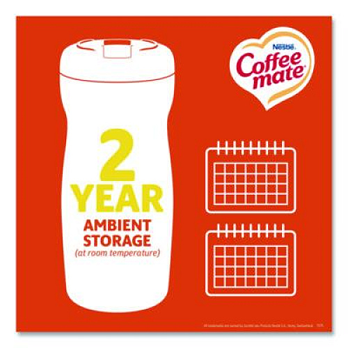 Coffee mate Non-Dairy Powdered Creamer, Hazelnut, 15 oz Canister, 12/Carton (12345CT)