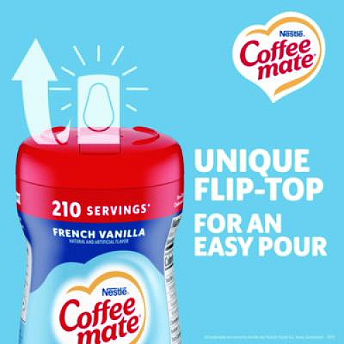 Coffee mate French Vanilla Creamer Powder, 15 oz. Canister (35775)