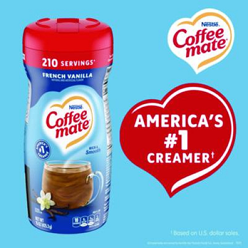 Coffee mate French Vanilla Creamer Powder, 15 oz. Canister (35775)