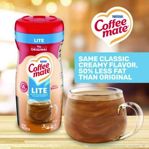Coffee mate Original Lite Powdered Creamer, 11 oz Canister (74185)