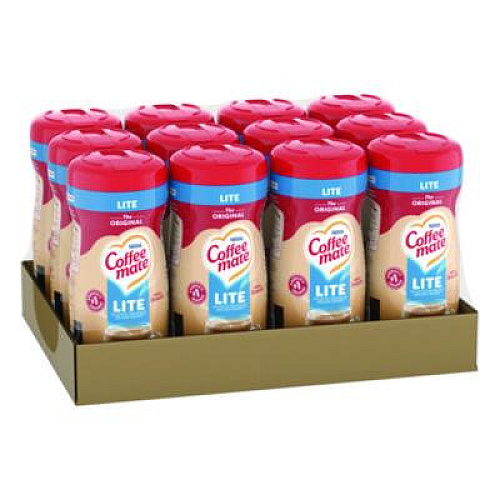 Coffee mate Powdered Original Lite Creamer, 11 oz Canister, 12/Carton (74185CT)
