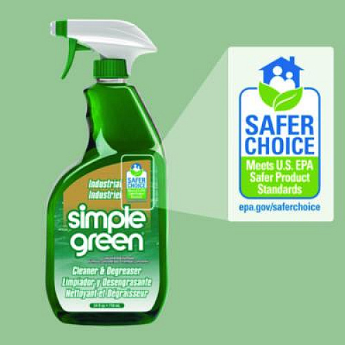 Simple Green Industrial Cleaner and Degreaser, Concentrated, 24 oz Spray Bottle (13012)