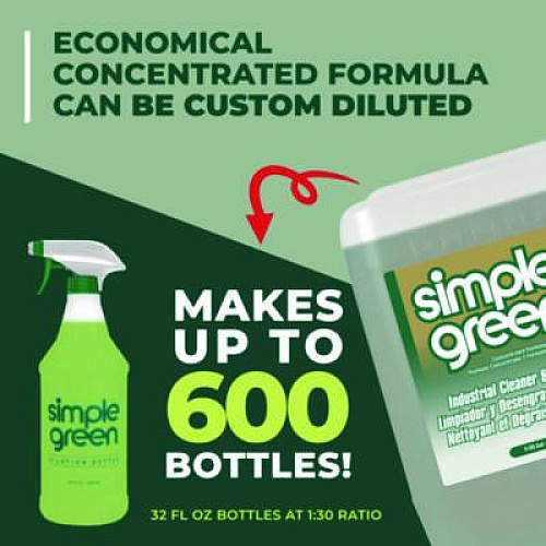 Simple Green Industrial Cleaner and Degreaser, Concentrated, 5 gal, Pail (13006)