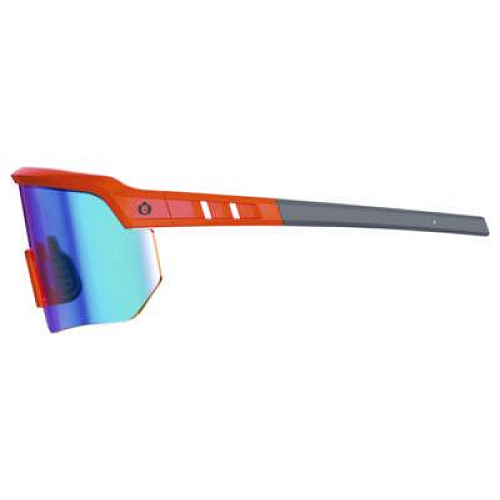 ergodyne Skullerz AEGIR Anti-Scratch Enhanced Anti-Fog Safety Glasses, Orange Half Frame, Polarized Mirrored Blue Single Lens (55062)