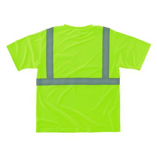ergodyne GloWear 8289-ECO Class 2 Recycled Hi-Vis T-Shirt, Medium, Lime (21533)
