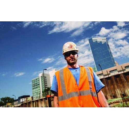 ergodyne GloWear 8205HL-ECO Class 2 Recycled Hi-Vis Vest, Mesh, Polyester, X-Small, Orange (21991)