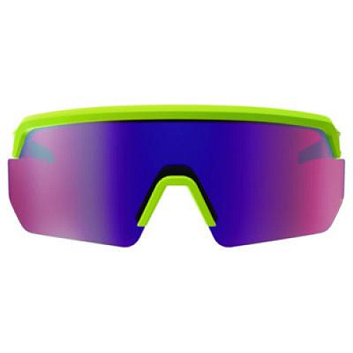 ergodyne Skullerz AEGIR Anti-Scratch Enhanced Anti-Fog Safety Glasses, Lime Half Frame, Polarized Mirrored Purple Single Lens (55061)