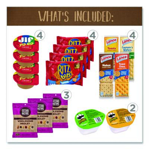 Snack Box Pros On The Go Snack Box, 27 Assorted Snacks/Box (700S0009)