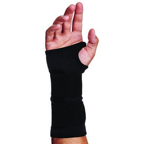 ergodyne ProFlex 685 Wrist Support Sleeve with Double Strap, Small, Fits Left Hand/Right Hand, Black (16616)