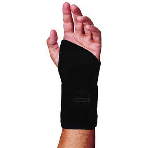 ergodyne ProFlex 4005 Wrist Brace Support with Single Strap, X-Large, Fits Left Hand, Black (70143)