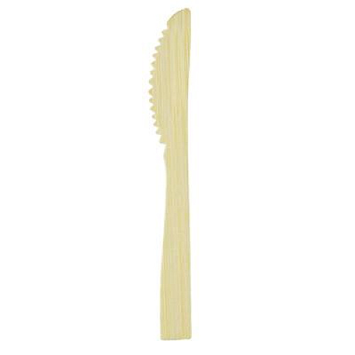 Dixie Bamboo Cutlery, Mediumweight Knife, Paper, Light Golden, 100/Pack, 10 Packs/Carton (ANKBAM)
