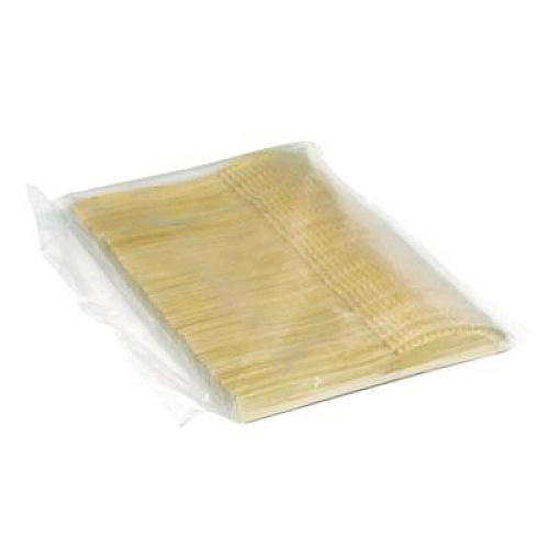 Dixie Bamboo Cutlery, Mediumweight Knife, Paper, Light Golden, 100/Pack, 10 Packs/Carton (ANKBAM)