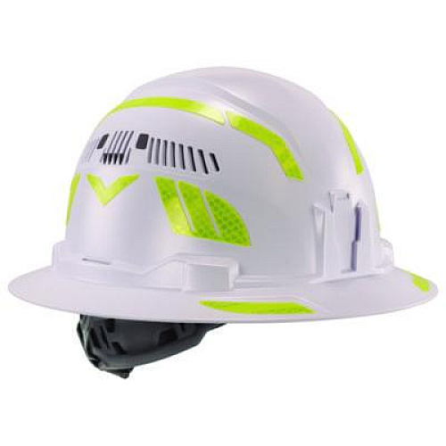 ergodyne Skullerz 8961 Reflective Hard Hat and Safety Helmet Sticker Kit, 18 Assorted Stickers, Yellow (61102)