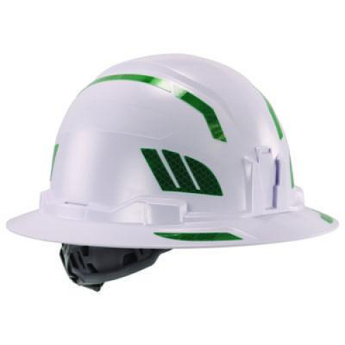 ergodyne Skullerz 8961 Reflective Hard Hat and Safety Helmet Sticker Kit, 18 Assorted Stickers, Green (61104)