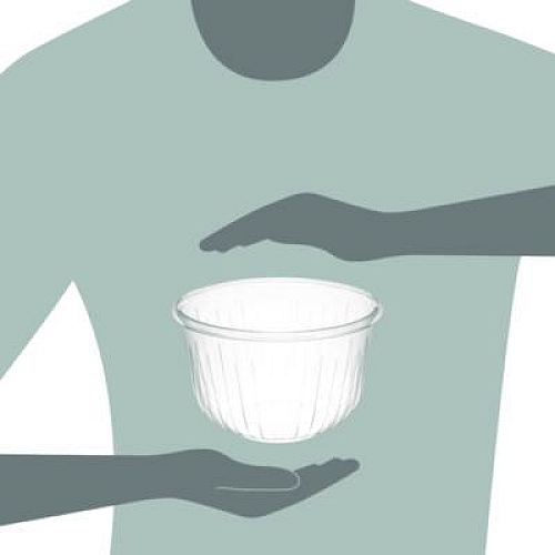 Dart PresentaBowls Clear Bowls, 64 oz, Plastic, 252/Carton (PET64B)