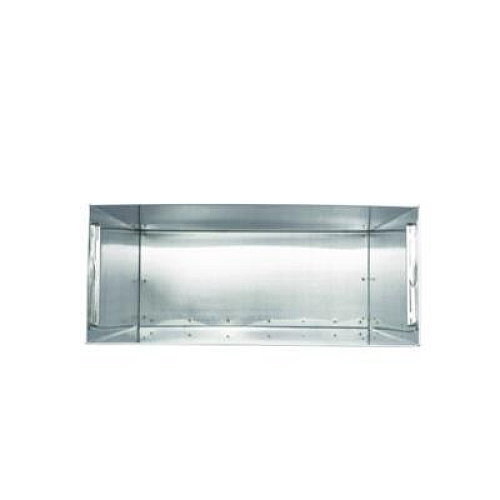 Alpine Industries Stainless Steel Surface-Mounted Waste Receptacle, 6.4 gal, Brushed Stainless Steel (ALP491)