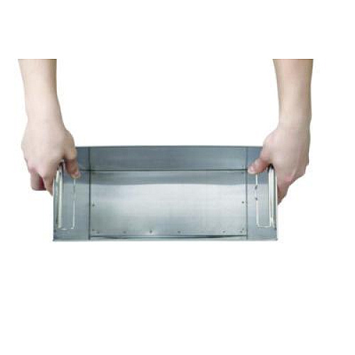Alpine Industries Stainless Steel Surface-Mounted Waste Receptacle, 6.4 gal, Brushed Stainless Steel (ALP491)