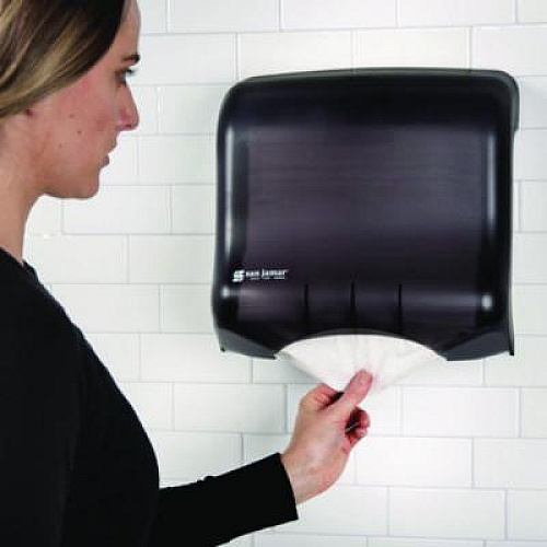 San Jamar Ultrafold Towel Dispenser, 11.5 x 6 x 11.5, Black (T1750TBK)