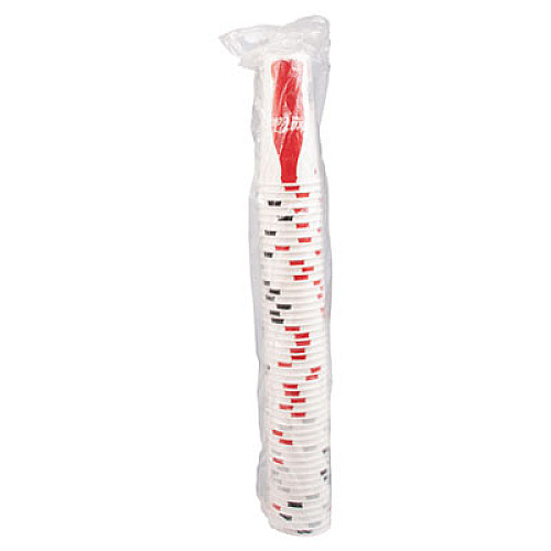 SOLO Double Sided Poly (DSP) Paper Cold Cups, 44 oz, Coca-Cola Design, 500/Carton (TPH445105820)