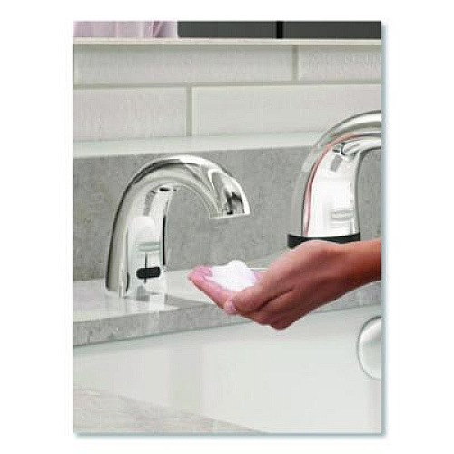 Rubbermaid Commercial One Shot Soap Dispenser - Touch Free, Foam, 800 mL/1,600 mL, 1.9 x 5.5 x 4, Polished Chrome (4870465)