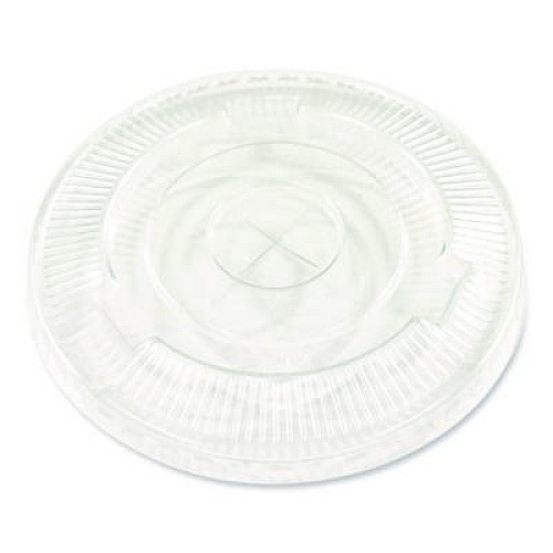 Boardwalk PET Cold Cup Straw-Slot Lids, Fits 9 oz Squat/12 oz Cold Cups, Plastic, Clear, 1,000/Carton (PET912STRAW)