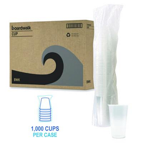Boardwalk Translucent Plastic Cold Cups, 20 oz, Clear, 1,000/Carton (TRANSCUP20CT)
