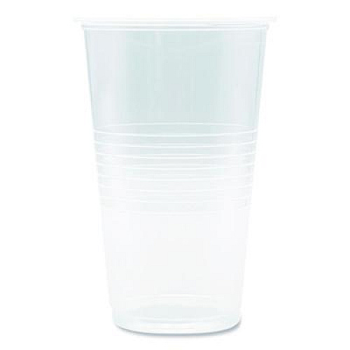 Boardwalk Translucent Plastic Cold Cups, 20 oz, Clear, 1,000/Carton (TRANSCUP20CT)