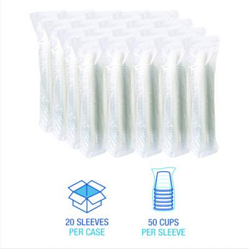 Boardwalk Clear Plastic PET Cups, 10 oz, 1,000/Carton (PET10)