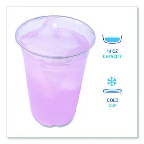 Boardwalk Clear Plastic PET Cups, 14 oz, 50/Bag, 20 Bags/Carton (PET14)