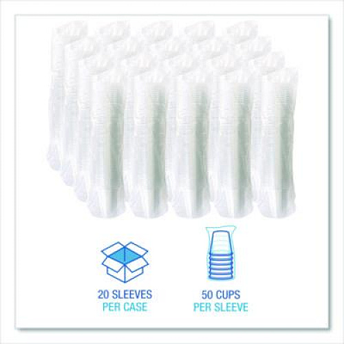 Boardwalk Clear Plastic PET Cups, 14 oz, 50/Bag, 20 Bags/Carton (PET14)