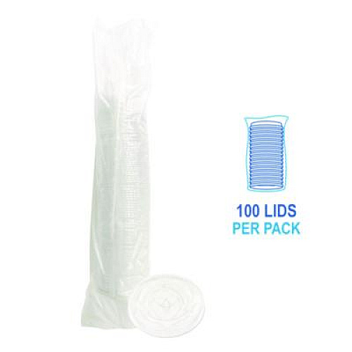 Boardwalk PET Cold Cup Straw-Slot Lids, Fits 9 oz to 10 oz Cold Cups, Plastic, Clear, 100/Pack (PET910STRAPK)