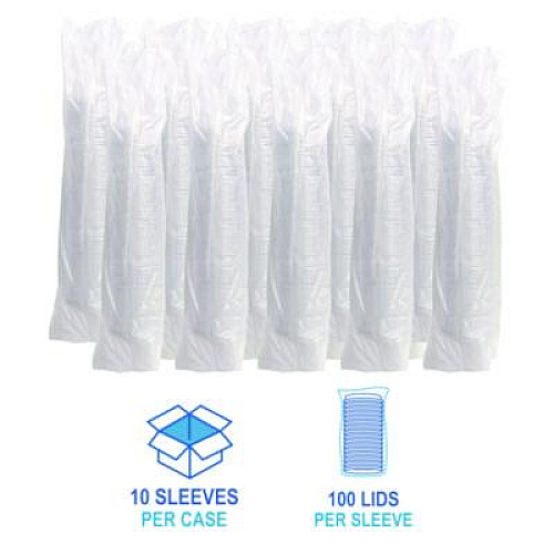 Boardwalk PET Cold Cup Straw-Slot Lids, Fits 9 oz Squat/12 oz Cold Cups, Plastic, Clear, 1,000/Carton (PET912STRAW)
